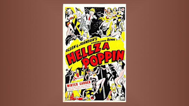 poster for the show, HellzaPoppin